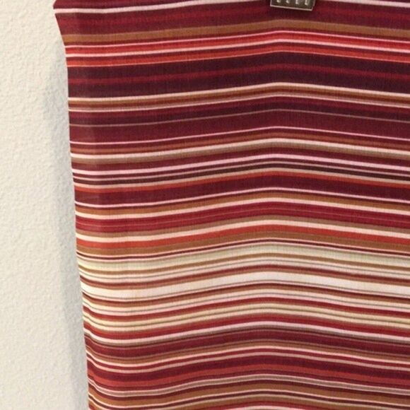 shower curtain one striped print burgundy tan mix colors bathroom ty Pennington - Picture 3 of 16